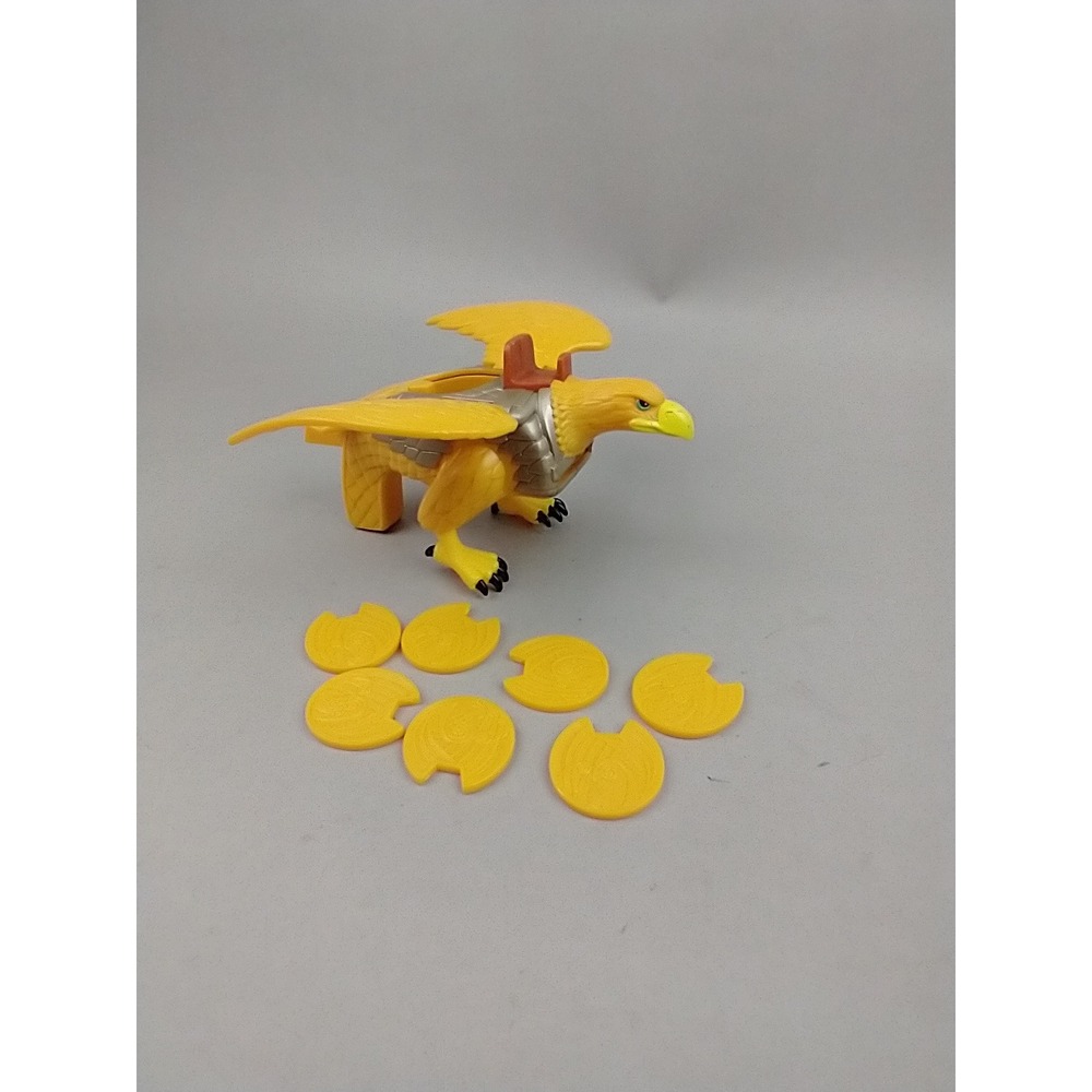 Fisher-Price Imaginext Bravemore Castle Yellow Eagle Toy Figure with 7 Discs